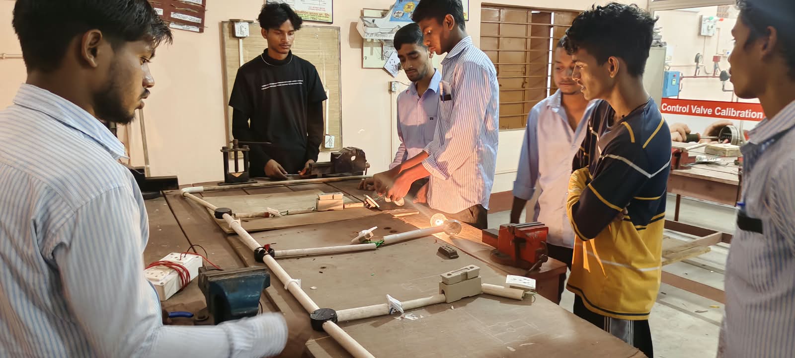 Fitter practical training at Bharat Industrial Training Centre
